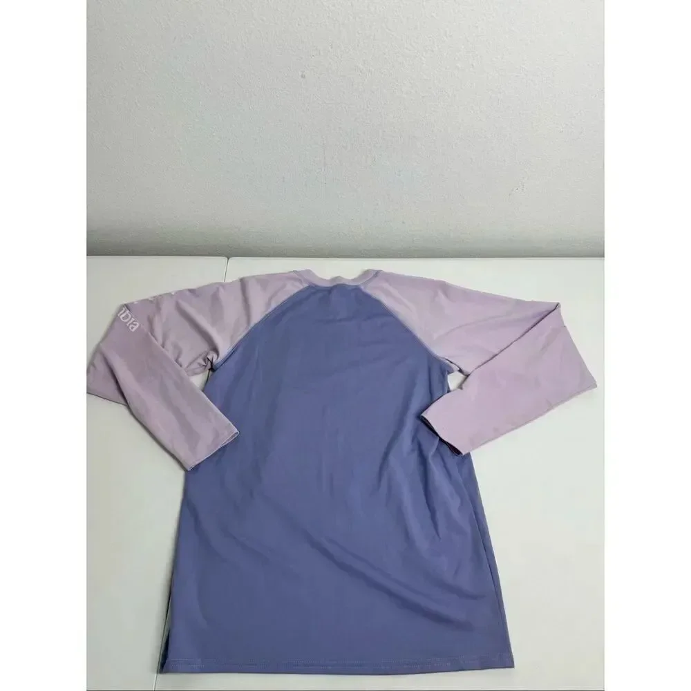 Columbia Kids Sandy Shores Long Sleeve Sunguard Big Kids Sz L14-16 Pink Purple